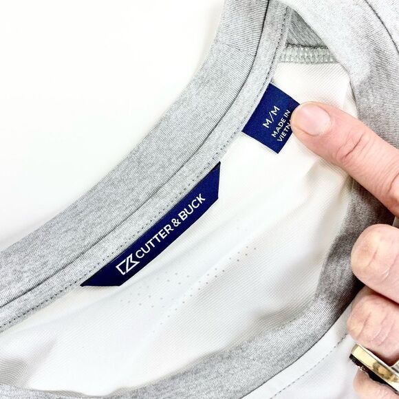 Cutter and Buck golf shirt long sleeve M - Picture 3 of 10